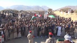 محافظة مأرب تشهد 14 مسيرة وعشرات الوقفات تأكيدا على أسناد غزة والجهوزية لأي تصعيد