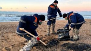 الرئيس الروسي: التسرب النفطي في البحر الأسود من أخطر التحديات البيئية