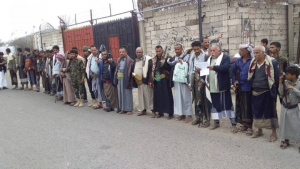 99 أبناء مديرية المسراخ بتعز يعلنون الجهوزية لمواجهة العدوان