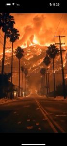 أعاصير نارية مخيفة في مدينة لوس أنجلوس الأمريكية (شاهد الفيديو)