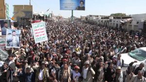 الجوف مسيرات حاشدة في الجوف نصرة لغزة واستعدادا لمواجهة العدو