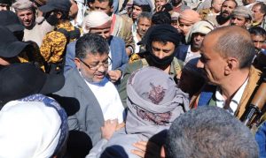 الحوثي يرعى صلحاً بين آل الخلقي من همدان وآل الاخفش وآل مرغم من بني الحارث