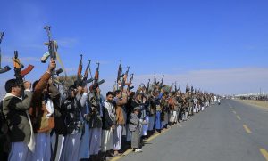 الصفراء لقاء قبلي مسلح في الصفراء بصعدة إعلاناً للجهوزية والنفير العام
