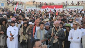 المهرة مهرجان جماهيري في المهرة رفضا للتدخلات الخارجية وتضامنا مع غزة