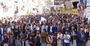 المحويت تحتشد في 71 مسيرة ووقفة نصرة للأقصى