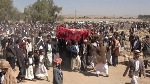 صنعاء.. تشييع جثمان اللواء غانم مقبل مهدي في مديرية أرحب