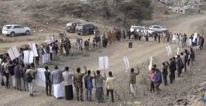 تعز تشهد وقفات مسلحة نصرة للأقصى