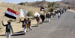 خولان تشهد مسيراً ووقفة مسلحة دعماً للشعب الفلسطيني