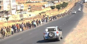 بني مطر تشهد مسير ووقفة لخريجي الدورات المفتوحة