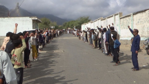 وقفتان في مديرية حيفان بتعز نصرةً لغزة ومواجهة أي تصعيد للعدو1 وقفتان في مديرية حيفان بتعز نصرةً لغزة ومواجهة أي تصعيد للعدو