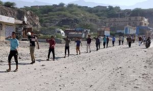 مسير لخريجي الدورات المفتوحة في أفلح اليمن بحجة