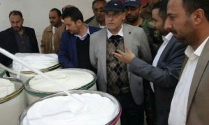 IMG-20250123-WA0022 وزير الاقتصاد يتفقد أعمال توسعة خط إنتاج النسيج في مصنع الغزل