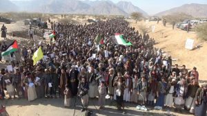 16 مسيرة حاشدة بمأرب دعماً وإسناداً للشعب الفلسطيني