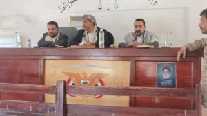 رئيس استئناف تعز يتفقد سير العمل في محكمة شرعب الرونة