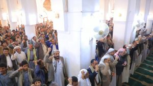 صعدة فعالية تأبينية وصلاة الغائب على الشهيدين نصر الله وصفي الدين بصعدة