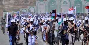 إب تشهد عرض طلابي لقوات التعبئة من منتسبي الجامعات