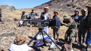 مديرية أرحب مسير ومناورة عسكرية لخريجي الدورات المفتوحة في مديرية أرحب بصنعاء