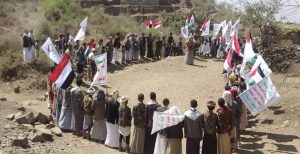 مسير لخريجي دورات التعبئة ووقفة بمديرية صعفان