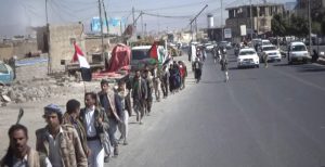 سنحان تشهد مسير ووقفة لخريجي دورات التعبئة