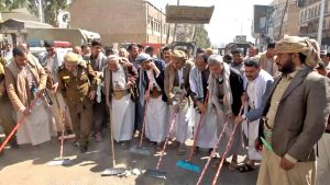 تدشين حملة نظافة في عمران استعداداً لاستقبال رمضان