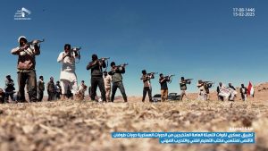 photo_2025-02-15_20-52-25 صور | تطبيق عسكري لقوات التعبئة العامة المتخرجين من الدورات العسكرية “دورات طوفان الأقصى” من منتسبي مكتب التعليم الفني والتدريب المهني بأمانة العاصمة صنعاء 17-08-1446 | 15-02-2025