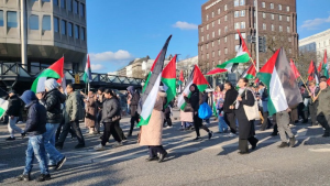 مسيرة حاشدة في هامبورغ الألمانية تضامناً مع غزة بمشاركة الجاليتين اليمنية والفلسطينية