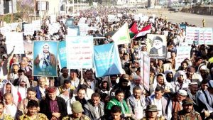 إب تشهد 104 مسيرة حاشدة تأكيدًا على دعم غزة ومواجهة العدوان الأمريكي