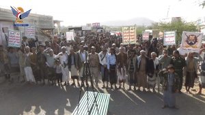 محافظة لحج تشهد مسيرات ضخمة تأكيداً على نصرة غزة ومواجهة التصعيد الأمريكي