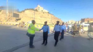 زيارات عيدية لمنتسبي شرطة المرور في أمانة العاصمة