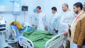 IMG-20250331-WA0008 زيارة الجرحى في مستشفى الثورة العام ومركزي ٢٦ سبتمبر والمجد