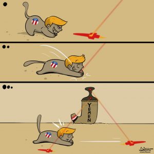 شاهد.. ورطة ترامب في اليمن