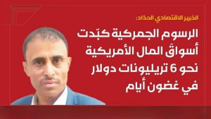 الخبير الاقتصادي الحدّاد: الرسوم الجمركية كبّدت أسواقَ المال الأمريكية نحو 6 تريليونات دولار في غضون أيام