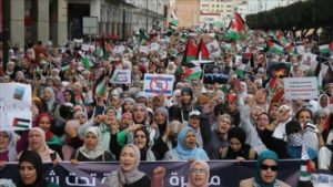  آلاف المغاربة ينظمون وقفات تضامنية مع غزة
