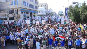أبناء الحديدة يحتشدون في 157 ساحة نصرة لغزة رغم أنف الأمريكي وجرائمه