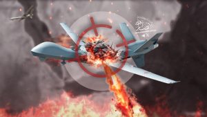 القوات المسلحة تسقط مقاتلة أمريكية جديدة من نوع (MQ_9)