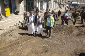 تقي تفقد أعمال ترميم شوارع في مديرية شعوب