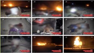 صور مروعة من جريمة استهداف العدوان الأمريكي ميناء رأس عيسى النفطي بمحافظة #الحديدة