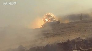 المقاومة الفلسطينية تدمر دبابة “إسرائيلية” شرق خان يونس