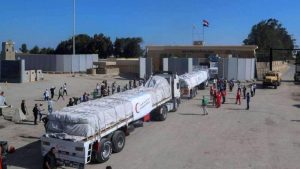 معبر رفح الإعلام الحكومي بغزة: العدو الإسرائيلي يمنع بشكل تام إدخال الطحين والمساعدات الإنسانية والوقود لغزة