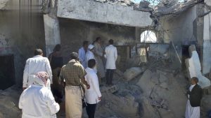 IMG-20250403-WA0020 الاطلاع على أضرار العدوان الأمريكي على المركز الصحي في وشحة