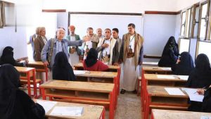 تفقد اختبارات الشهادة الثانوية والدورات الصيفية في نهم