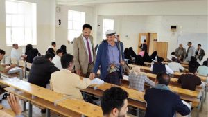 تدشين اختبارات نهاية الفصل الثاني في كليات جامعة البيضاء