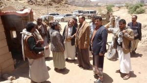 عُباد يتفقد الأضرار الناجمة عن العدوان الأمريكي على حي ثقبان