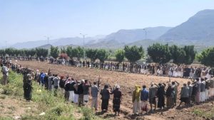 IMG-20250429-WA0028 وقفة قبلية مسلحة في ريف إب نصرة لغزة وتدشين وثيقة الشرف القبلية