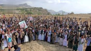 IMG-20250429-WA0034 وقفة مسلحة في كشر استنفارا لمواجهة العدوان الأمريكي الصهيوني