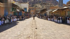 IMG_20250404_195307_752 المحويت تشهد وقفات جماهيرية تنديدا باستمرار جرائم الكيان الصهيوني في غزة