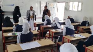 تفقد اختبارات الثانوية في مديرية صنعاء الجديدة