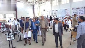 تفقد سير الاختبارات في جامعة البيضاء