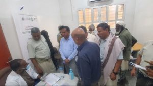 حجة .. تدشين مخيم طبي مجاني للعيون في مديرية عبس