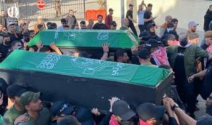 تشييع مهيب لجنازة القائد “القسامي” حسن فرحات وأفراد من عائلته في صيدا